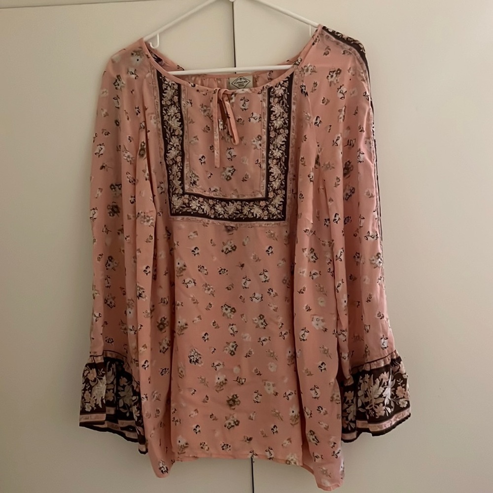 Breezy St. John’s Bay print blouse
